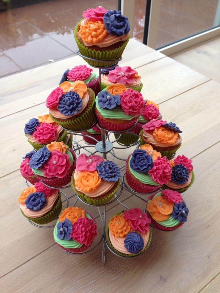 cupcake botercreme bloemen