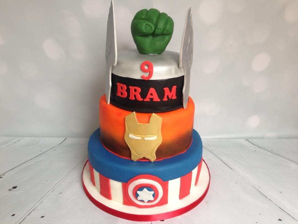 Superhelden taart