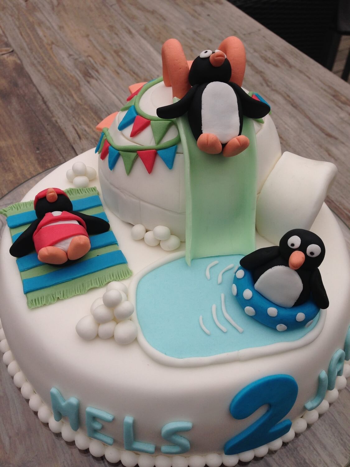 Pinguin iglo glijbaan