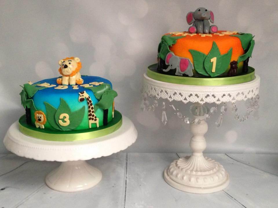 jungle taart enkele laag