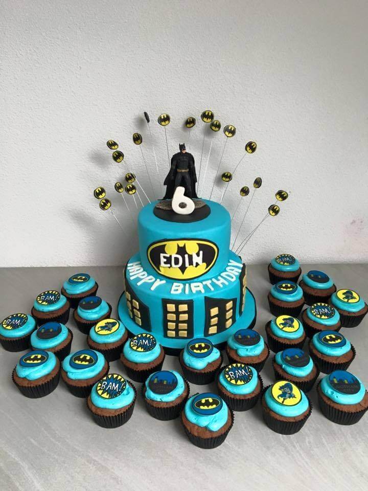 Batman superheld cupcakes