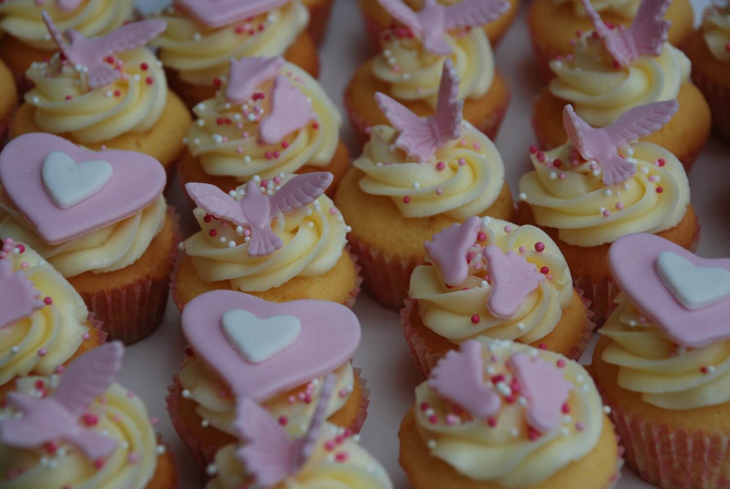 mini cupcakes babyshower meisje