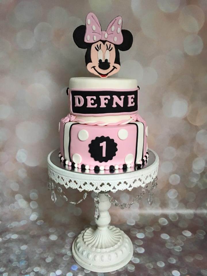 Minnie Mouse roze zwart oren