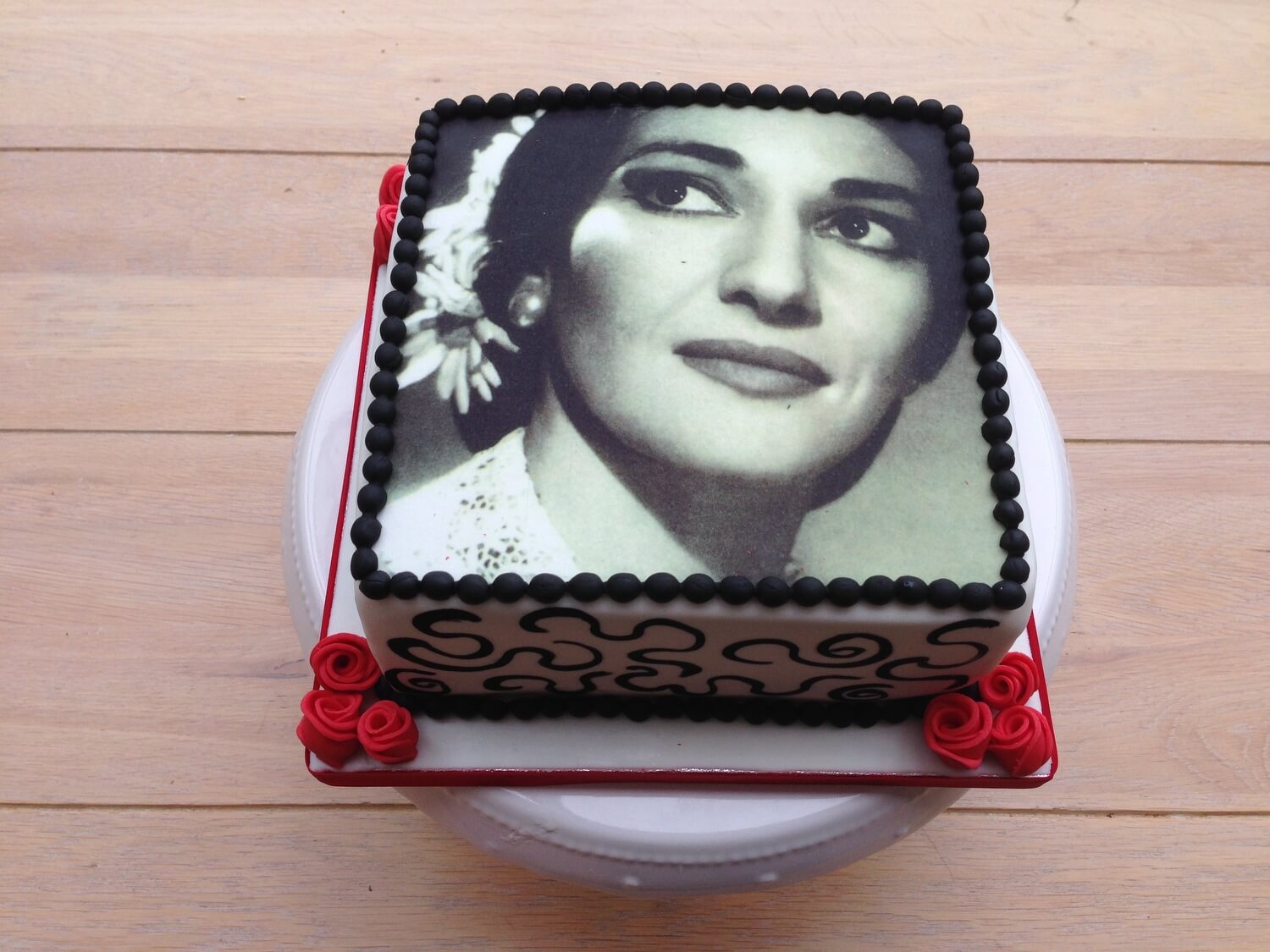 fototaart Maria Callas